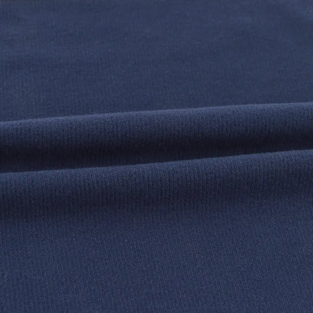 China Fabric for Crop Top,Hoodie,Tank Top Rib Knit Fabric Rayon Acrylic Spandex Blue color buy from China wholesaler bulk order at wholesale price free worldwide shipping Alibaba