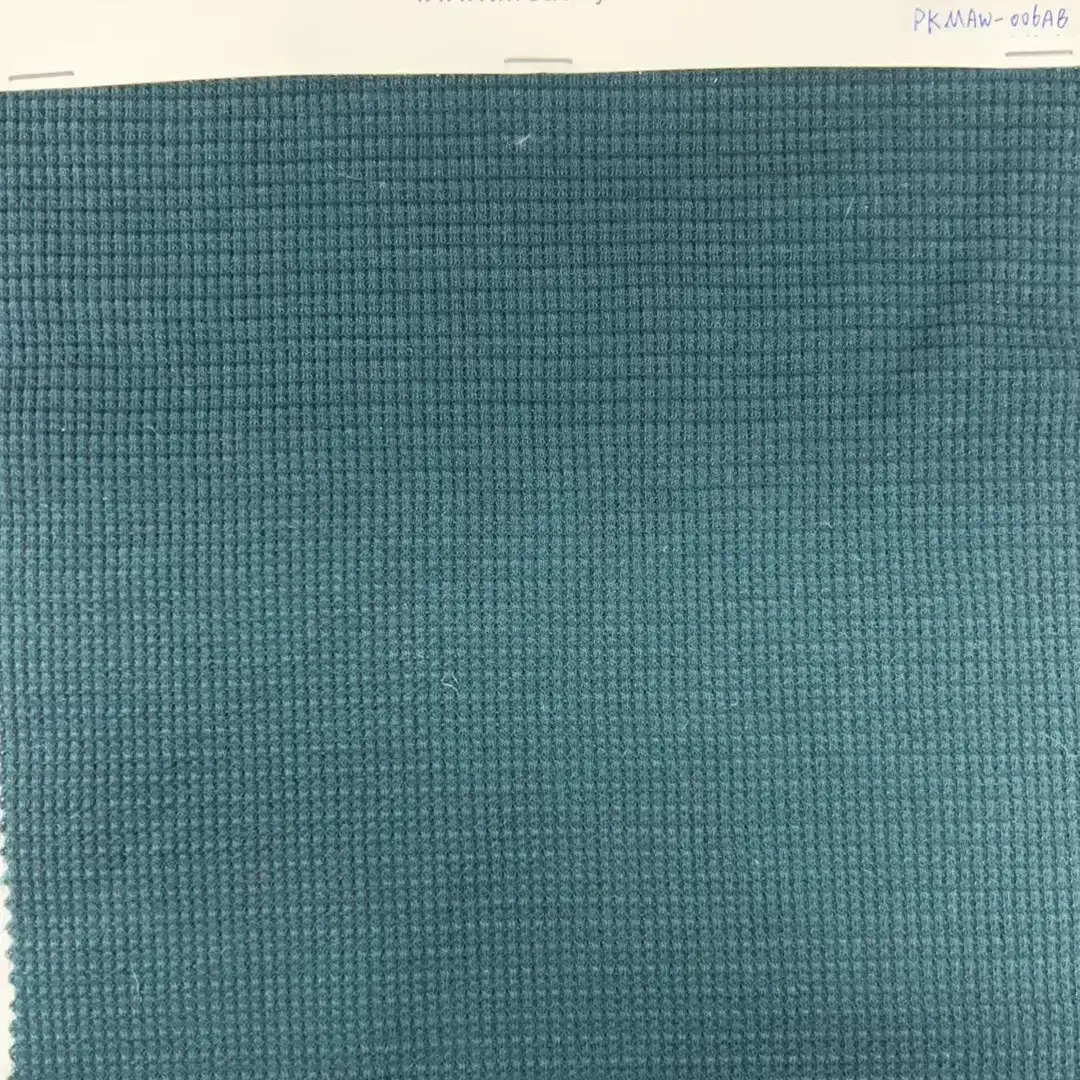 China Fabric  Waffle Knit Fabric Green color buy in China wholesaler bulk order at wholesale price free worldwide shipping Alibaba