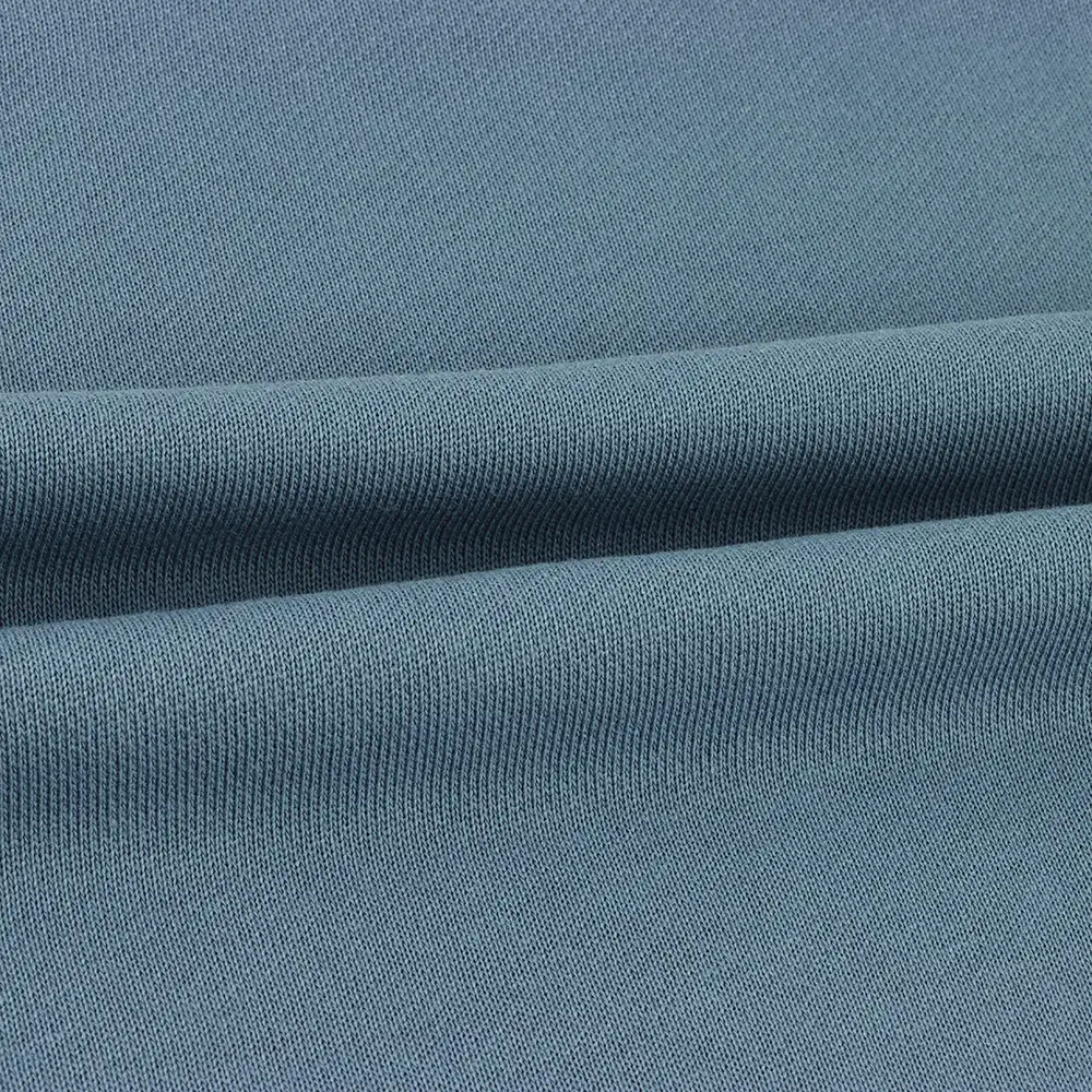 China Fabric  French Terry Knit Fabric Cotton Polyester Blue color buy from China wholesaler bulk order at wholesale price free worldwide shipping Alibaba