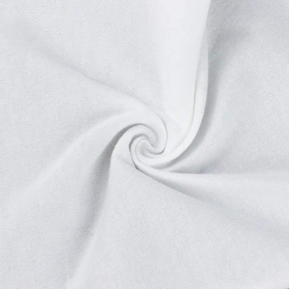 China Fabric  Single Jersey Knit Fabric Cotton White color buy from China wholesaler bulk order at wholesale price free worldwide shipping Alibaba