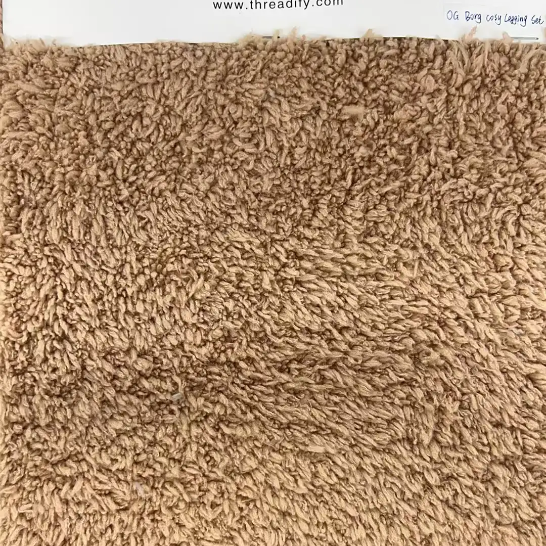 China Fabric  Fleece Knit Fabric Brown color buy in China wholesaler bulk order at wholesale price free worldwide shipping Alibaba