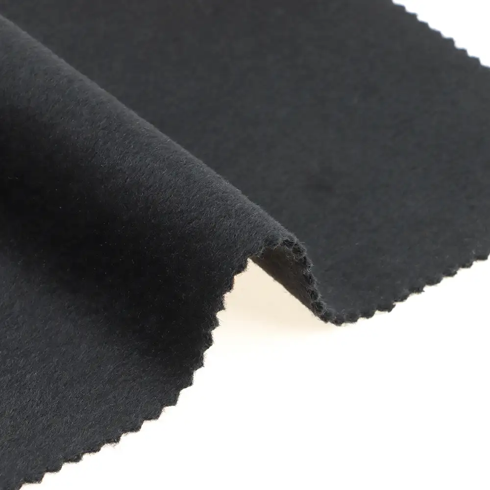 China Fabric  Knit Woolen Fabric Woolen Wool Polyester Chemical Fiber Black color buy from China wholesaler bulk order at wholesale price free worldwide shipping Alibaba