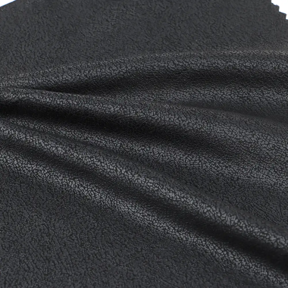 China Fabric for Jacket,Pants,Blazer Weft Suede Knit Fabric Polyester Black color buy from China wholesaler bulk order at wholesale price free worldwide shipping Alibaba