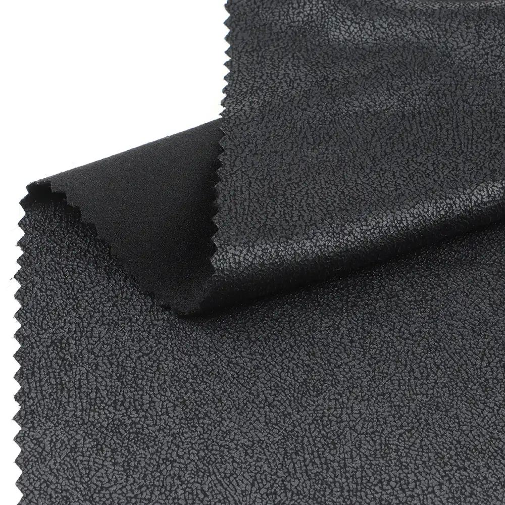 China Fabric for Jacket,Pants,Blazer Weft Suede Knit Fabric Polyester Black color buy from China wholesaler bulk order at wholesale price free worldwide shipping Alibaba