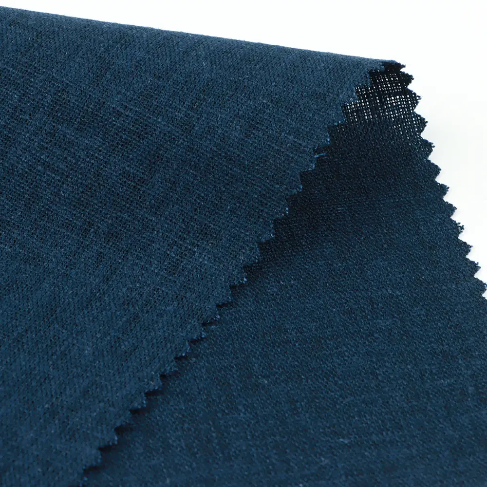 China Fabric  Linen/Rayon Plain Natural Woven Fabric Linen Rayon Blue color buy from China wholesaler bulk order at wholesale price free worldwide shipping Alibaba