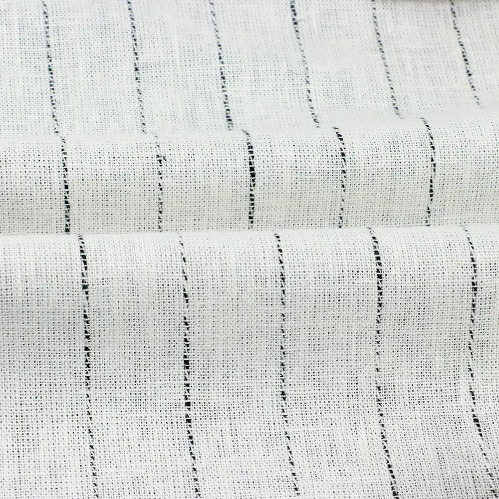 China Fabric  Linen/Rayon YD Plain Natural Woven Fabric Linen Rayon White and Black color buy from China wholesaler bulk order at wholesale price free worldwide shipping Alibaba