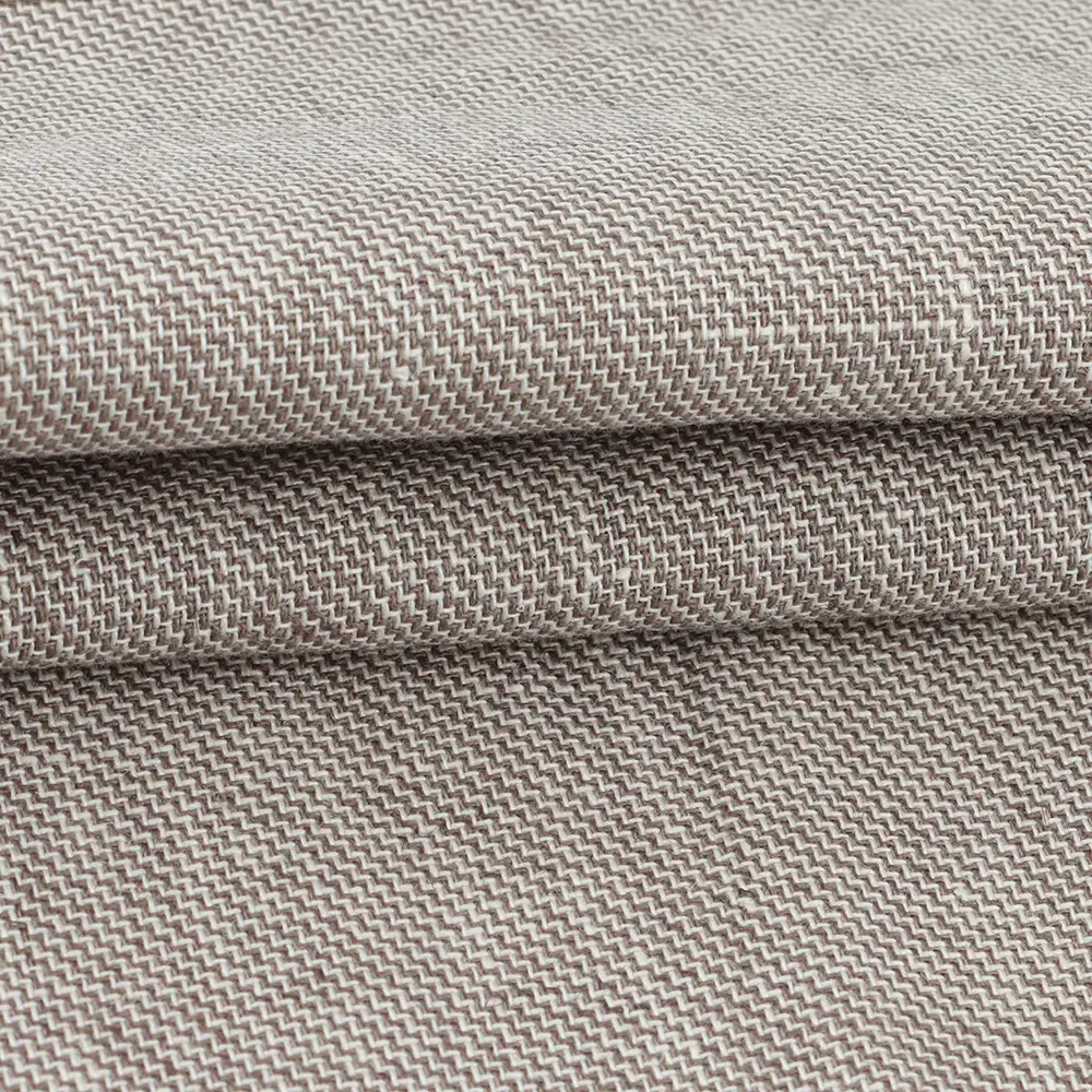 China Fabric  Linen/Cotton YD Plain Natural Woven Fabric Cotton Linen Brown color buy from China wholesaler bulk order at wholesale price free worldwide shipping Alibaba