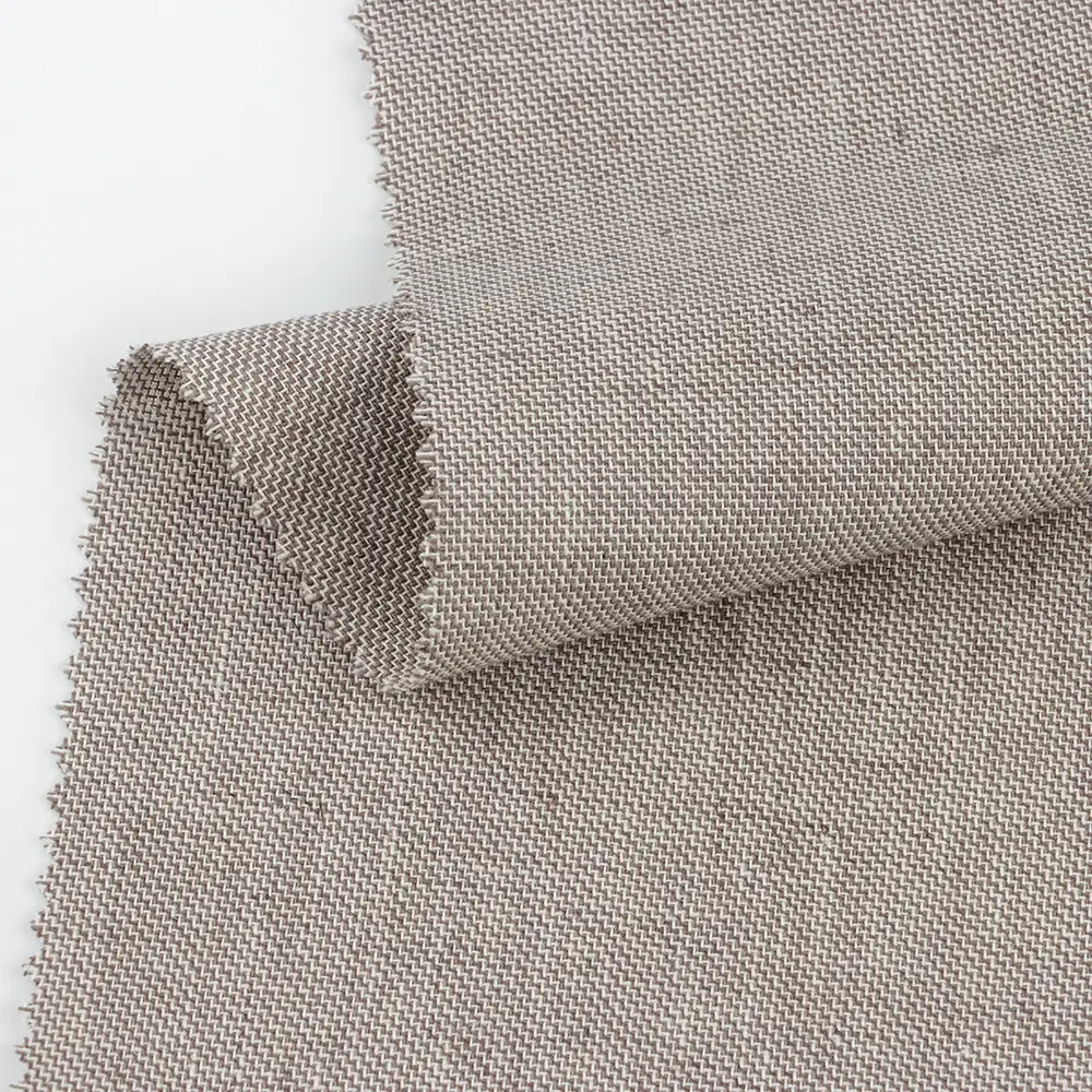 China Fabric  Linen/Cotton YD Plain Natural Woven Fabric Cotton Linen Brown color buy from China wholesaler bulk order at wholesale price free worldwide shipping Alibaba