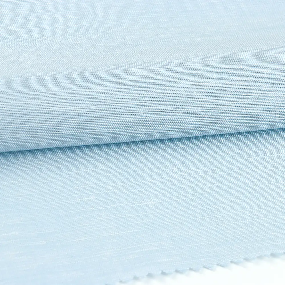 China Fabric  Linen/Cotton YD Plain Natural Woven Fabric Cotton Linen Blue color buy from China wholesaler bulk order at wholesale price free worldwide shipping Alibaba