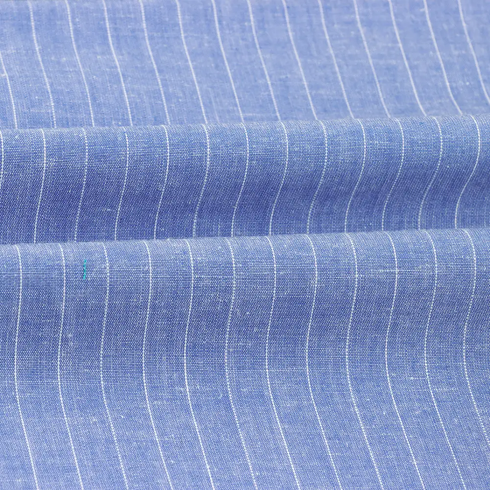 China Fabric  Linen/Cotton Plain Natural Woven Fabric Cotton Linen Blue color buy from China wholesaler bulk order at wholesale price free worldwide shipping Alibaba