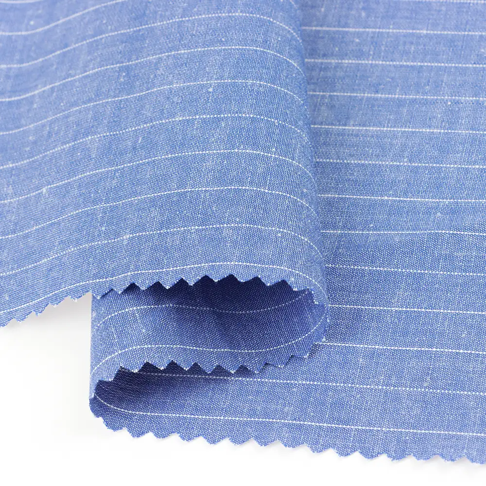 China Fabric  Linen/Cotton Plain Natural Woven Fabric Cotton Linen Blue color buy from China wholesaler bulk order at wholesale price free worldwide shipping Alibaba