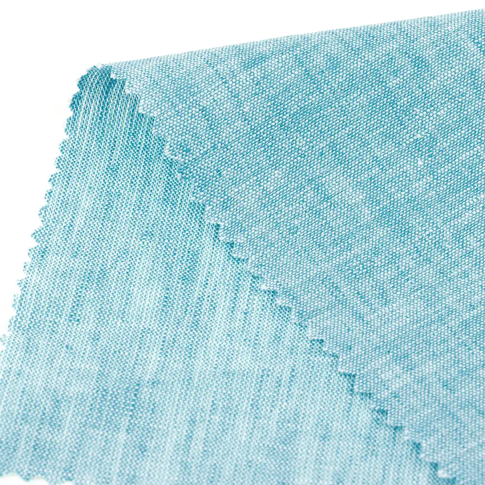 China Fabric  Linen/Cotton YD Plain Natural Woven Fabric Linen Cotton Mint green color buy from China wholesaler bulk order at wholesale price free worldwide shipping Alibaba