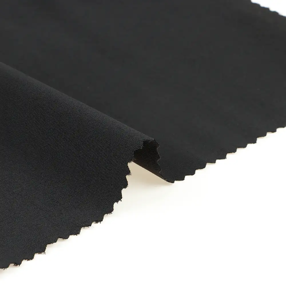 China Fabric  Single-way Stretch Woven Fabric Synthetic Woven Fabric Polyester Spandex Black color buy from China wholesaler bulk order at wholesale price free worldwide shipping Alibaba