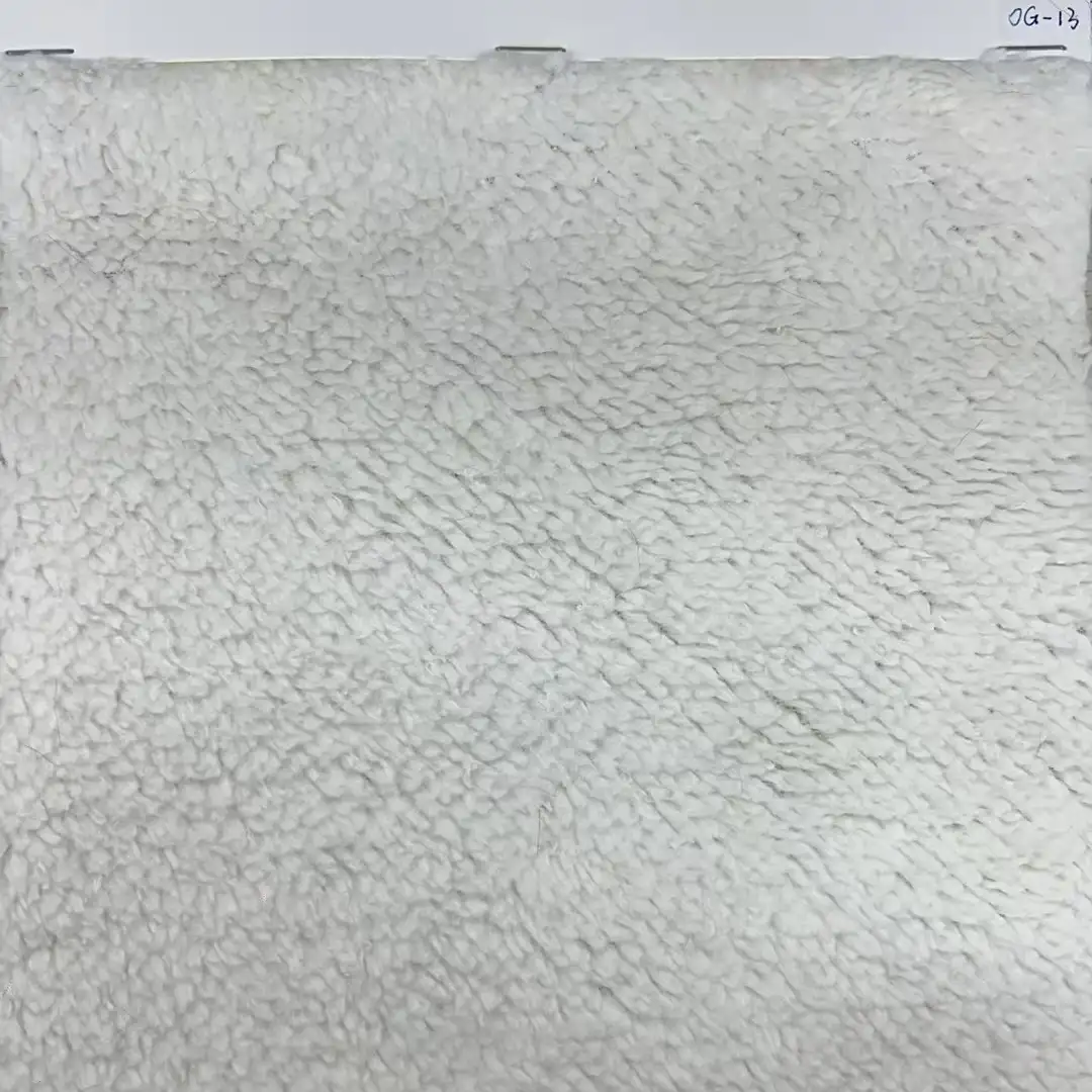 China Fabric  Fleece Knit Fabric Polyester White color buy from China wholesaler bulk order at wholesale price free worldwide shipping Alibaba