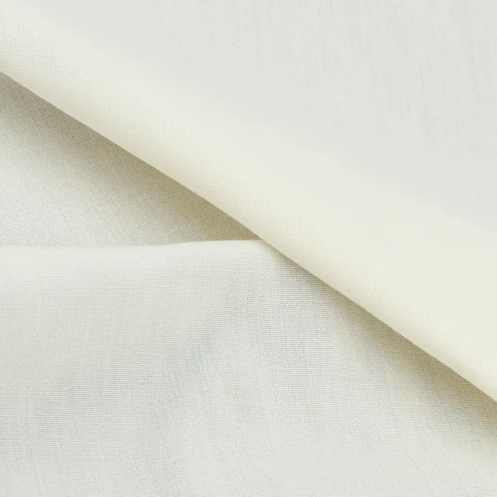 China Fabric for Blouse,Skirt,Crop Top Cotton Plain Natural Woven Fabric Cotton Off-white color buy from China wholesaler bulk order at wholesale price free worldwide shipping Alibaba