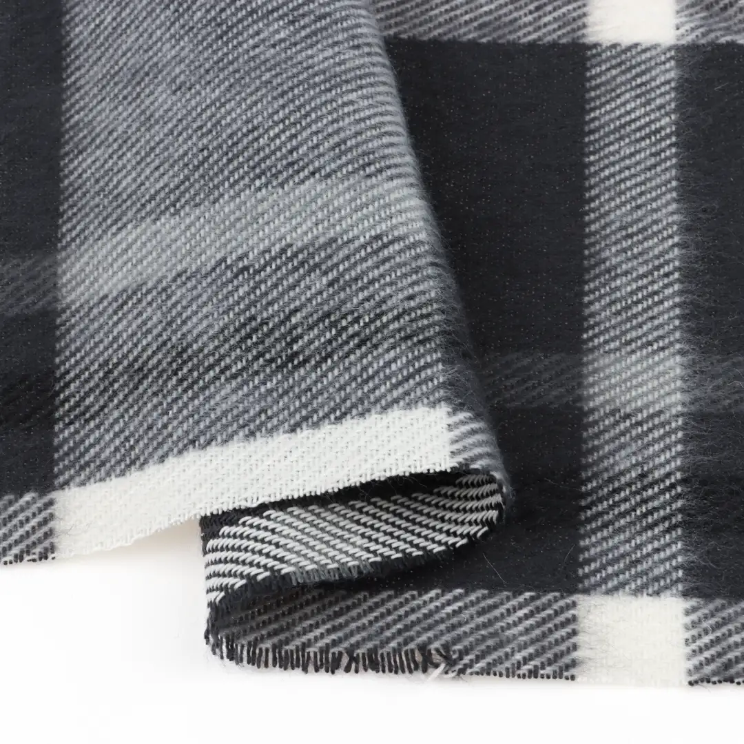 China Fabric  Cotton YD Flannel Natural Woven Fabric Polyester Black and White color buy from China wholesaler bulk order at wholesale price free worldwide shipping Alibaba