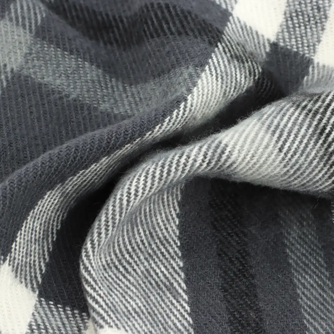 China Fabric  Cotton YD Flannel Natural Woven Fabric Polyester Grey and White color buy from China wholesaler bulk order at wholesale price free worldwide shipping Alibaba