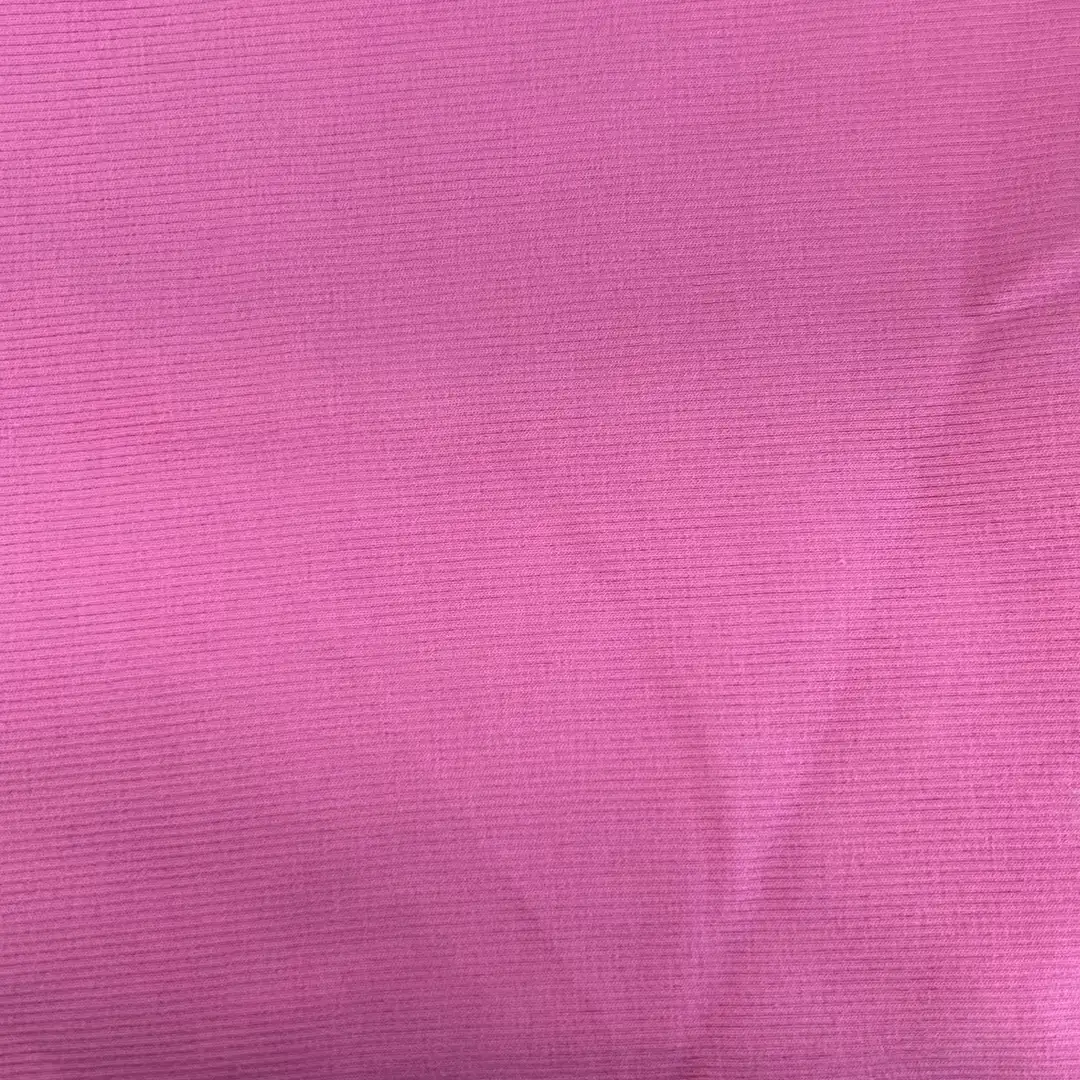 China Fabric  Rib Knit Fabric Cotton Spandex Pink color buy from China wholesaler bulk order at wholesale price free worldwide shipping Alibaba