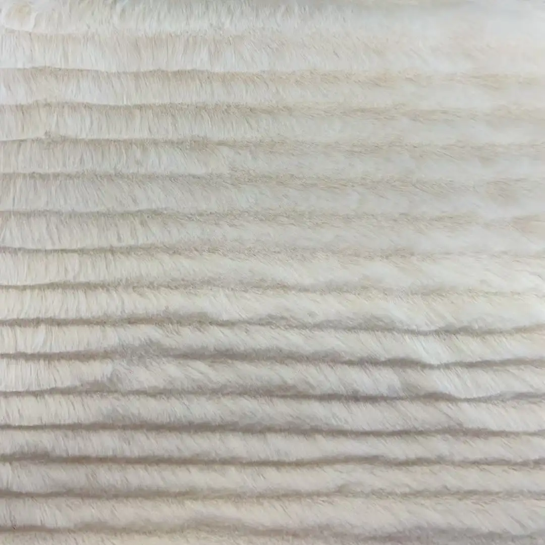 China Fabric  Fake Fur Knit Fabric Polyester Cream color buy from China wholesaler bulk order at wholesale price free worldwide shipping Alibaba