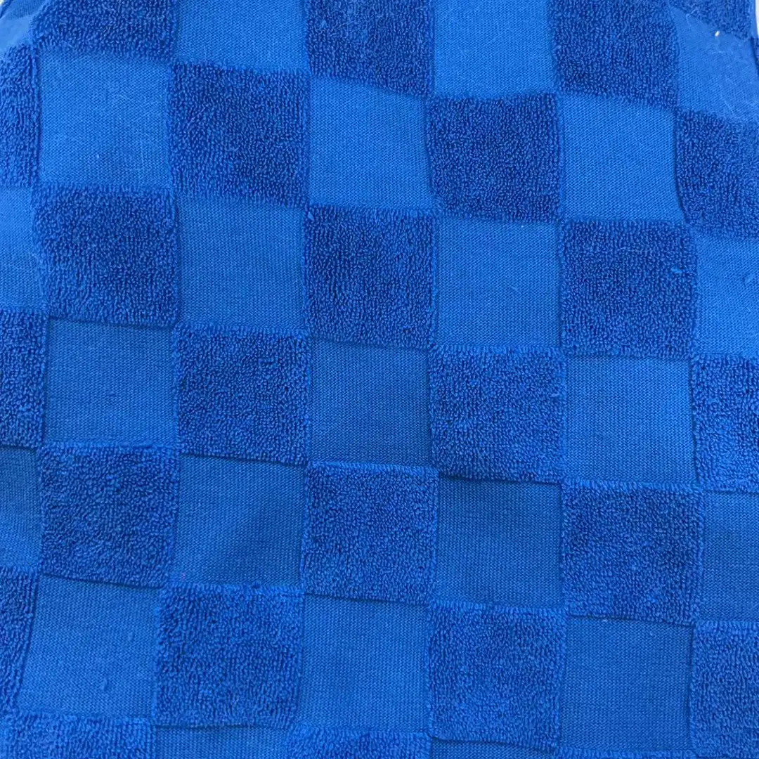 China Fabric  Towel Fabric Knit Fabric Cotton Polyester Blue color buy from China wholesaler bulk order at wholesale price free worldwide shipping Alibaba