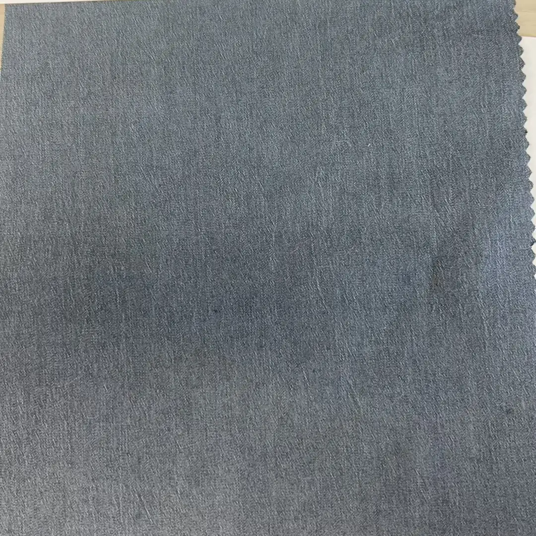 China Fabric  CVC Twill Woven Blended Fabric Cotton Polyester Spandex Denim blue color buy from China wholesaler bulk order at wholesale price free worldwide shipping Alibaba