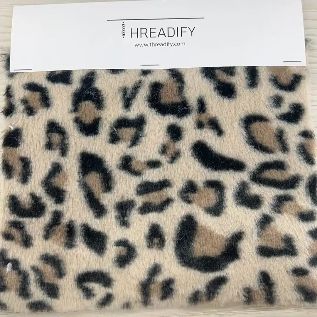 China Fabric  Fake Fur Knit Fabric Polyester printing color buy from China wholesaler bulk order at wholesale price free worldwide shipping Alibaba