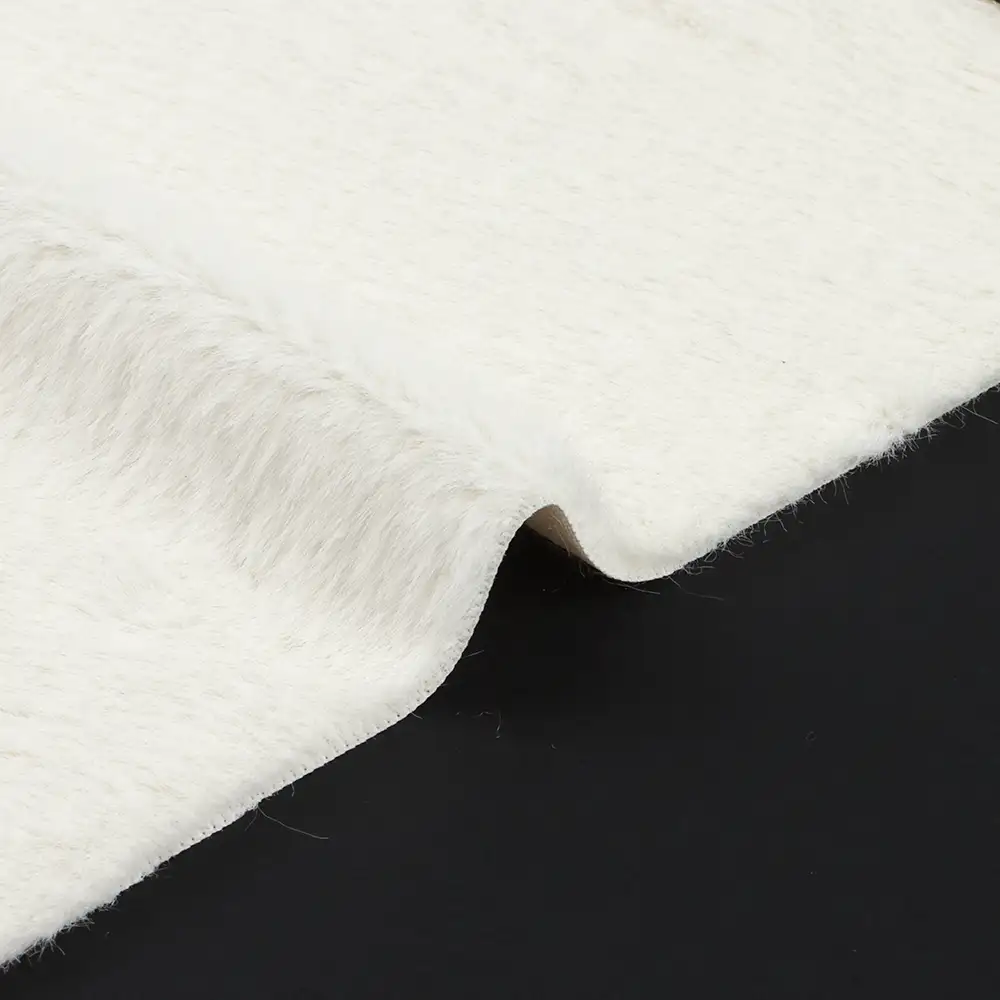 China Fabric for Overcoat,Bomber Jacket,Trench Coat Sherpa Knit Fabric Polyester Off-white color buy from China wholesaler bulk order at wholesale price free worldwide shipping Alibaba