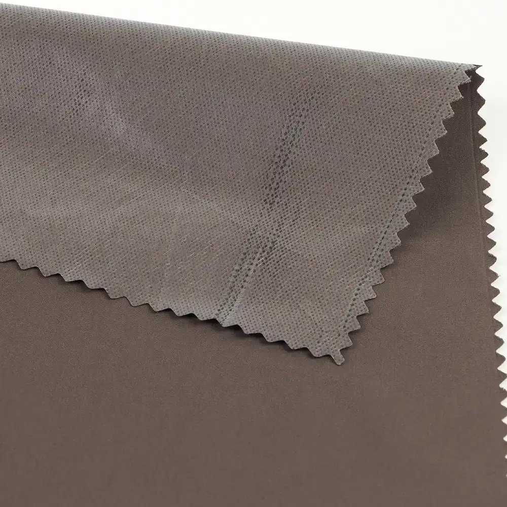 China Fabric  Polyester Pongee Synthetic Woven Fabric Polyester Brown color buy from China wholesaler bulk order at wholesale price free worldwide shipping Alibaba