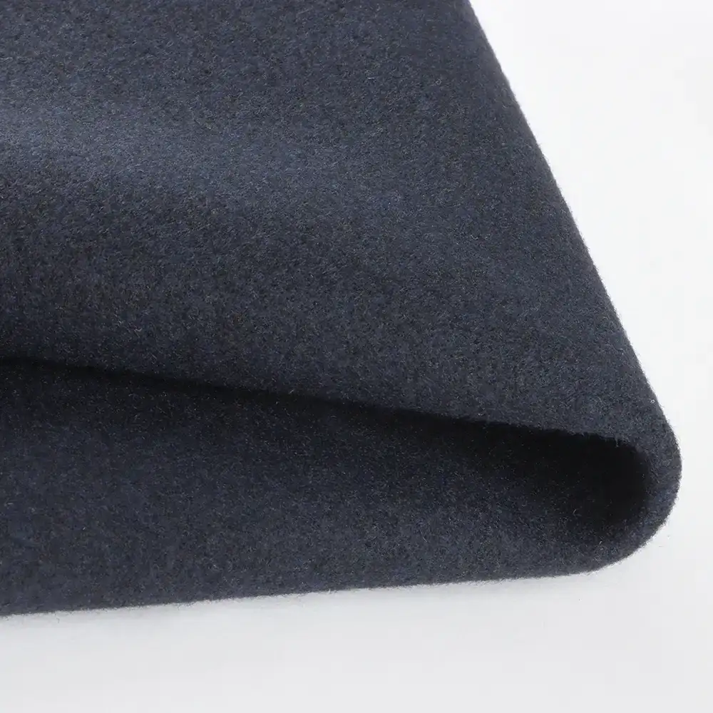 China Fabric for Blazer,Skirt,Hoodie Knit Woolen Fabric Woolen Polyester navy color buy from China wholesaler bulk order at wholesale price free worldwide shipping Alibaba