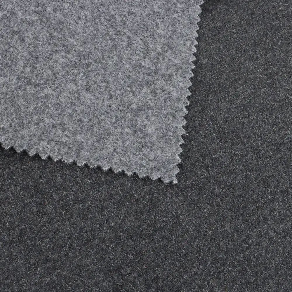 China Fabric for Blazer,Skirt,Hoodie Knit Woolen Fabric Woolen Polyester grey color buy from China wholesaler bulk order at wholesale price free worldwide shipping Alibaba