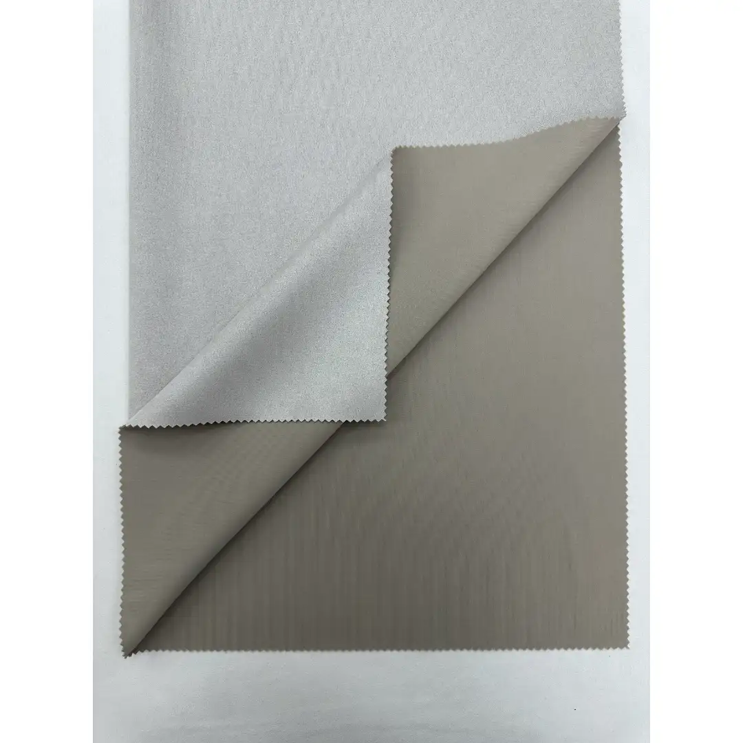 China Fabric  Weft Suede Knit Fabric Polyester Elastane 1#米灰 color buy from China wholesaler bulk order at wholesale price free worldwide shipping Alibaba