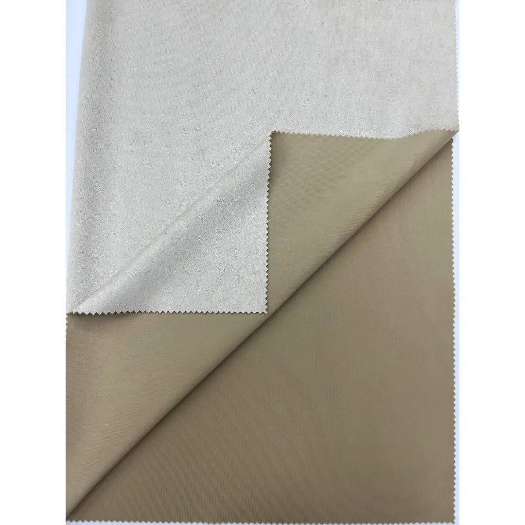 China Fabric  Weft Suede Knit Fabric 驼色 color buy in China wholesaler bulk order at wholesale price free worldwide shipping Alibaba