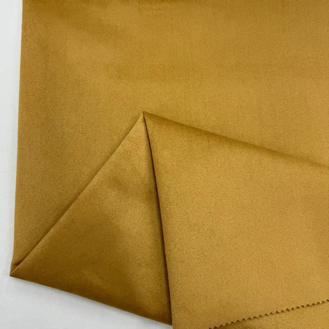 China Fabric for Jacket,Blazer Warp Suede Knit Fabric Polyester 浅棕 color buy from China wholesaler bulk order at wholesale price free worldwide shipping Alibaba