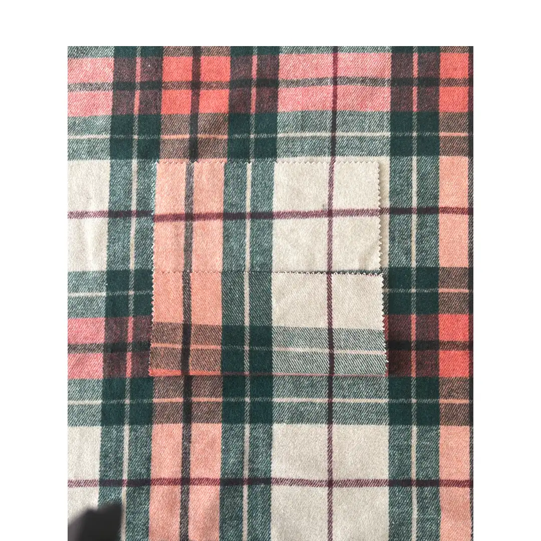 China Fabric  Woolen Tweed Woolen Wool Polyester 墨绿米粉紫格 color buy from China wholesaler bulk order at wholesale price free worldwide shipping Alibaba