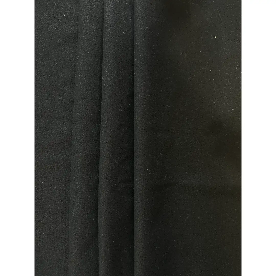 China Fabric  Woolen Twill Woolen Wool Polyester 黑色 color buy from China wholesaler bulk order at wholesale price free worldwide shipping Alibaba