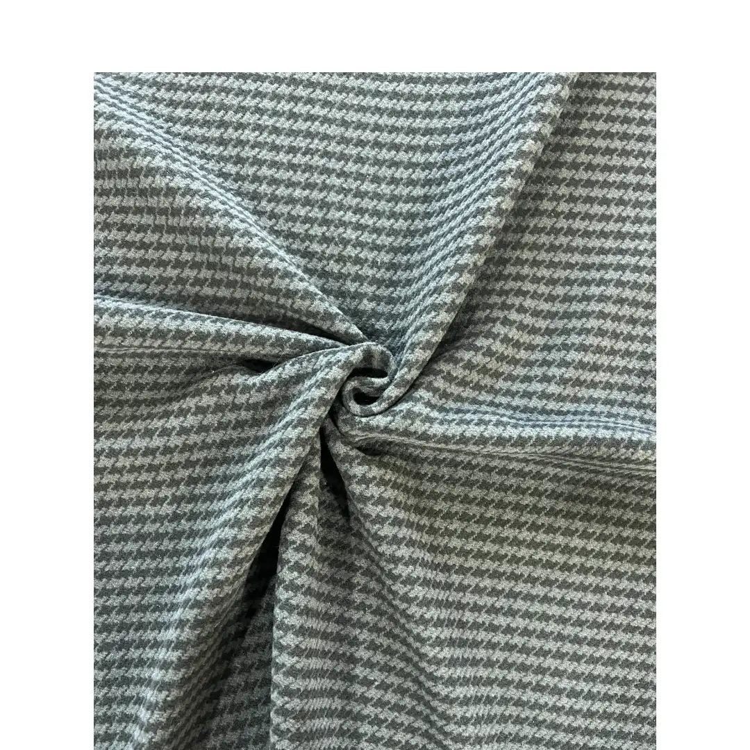 China Fabric  Woolen Tweed Woolen Polyester 黑灰千鸟 color buy from China wholesaler bulk order at wholesale price free worldwide shipping Alibaba