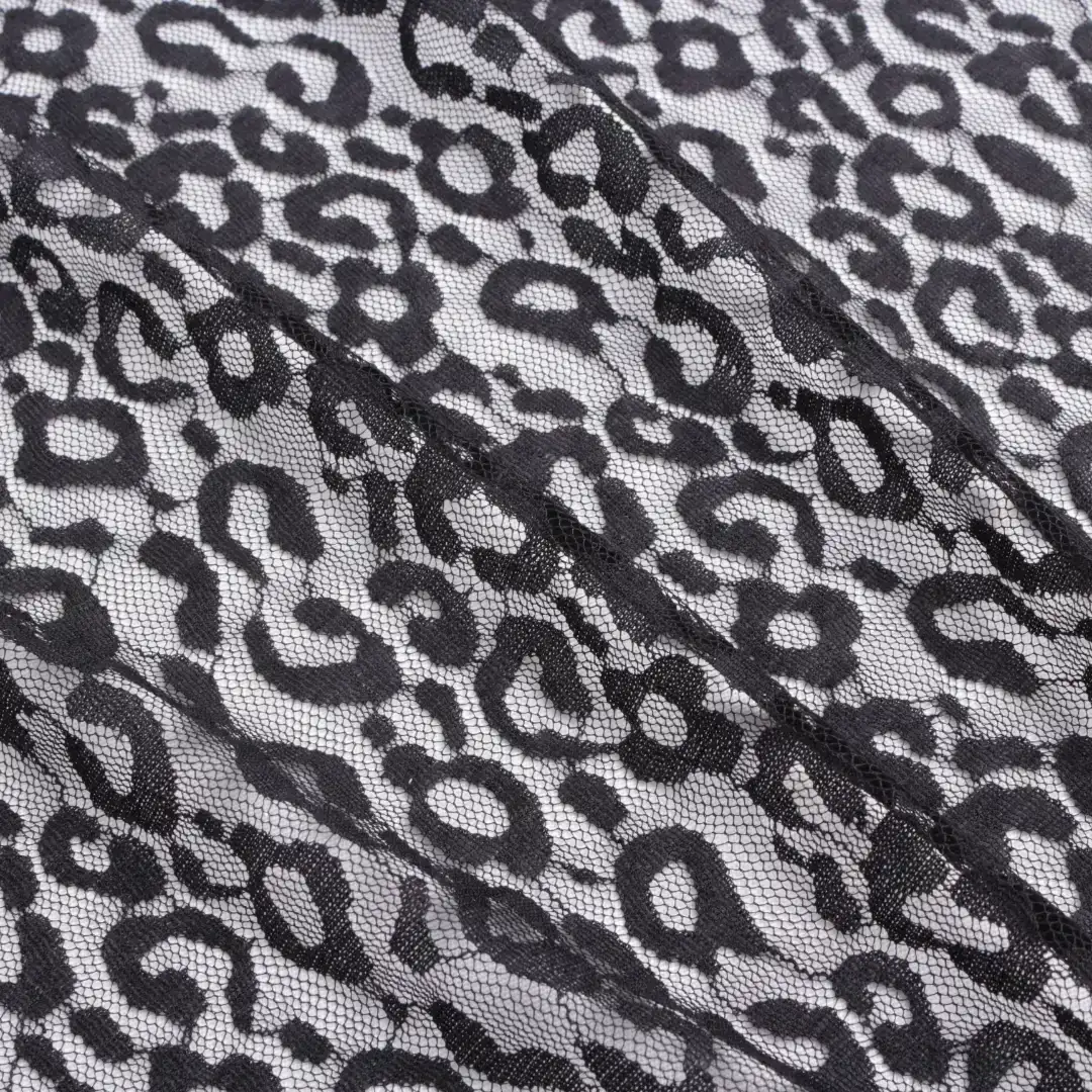 China Fabric for Lingerie,Blouse,Dress Lace Knit Fabric Nylon Spandex Black color buy from China wholesaler bulk order at wholesale price free worldwide shipping Alibaba