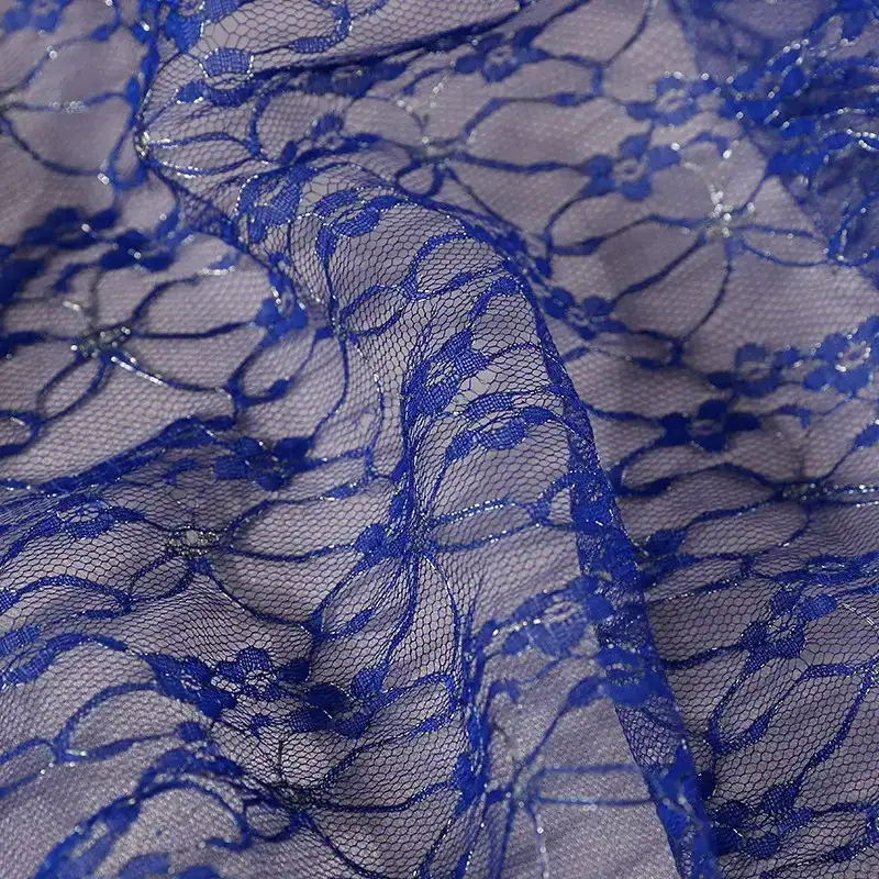 China Fabric for Shirt,Skirt Lace Knit Fabric Nylon Modal DarkBlue color buy from China wholesaler bulk order at wholesale price free worldwide shipping Alibaba