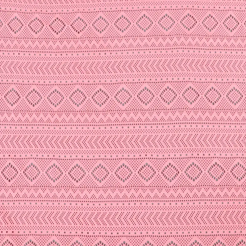 China Fabric for Shirt,Skirt Lace Knit Fabric Poly Spandex pink color buy from China wholesaler bulk order at wholesale price free worldwide shipping Alibaba