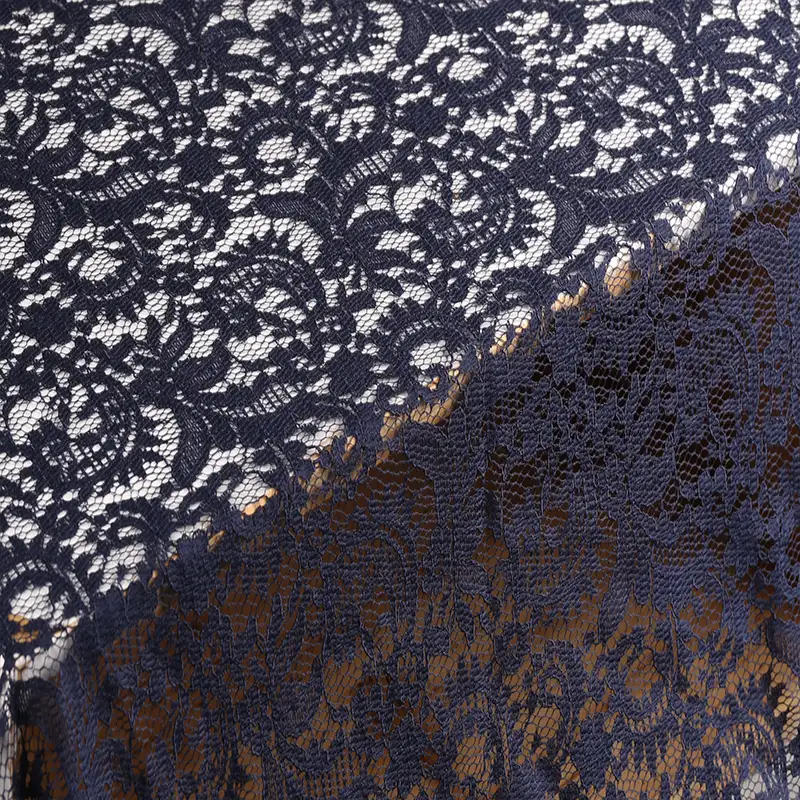 China Fabric for Shirt,Skirt Lace Knit Fabric Nylon Cotton Rayon Black color buy from China wholesaler bulk order at wholesale price free worldwide shipping Alibaba