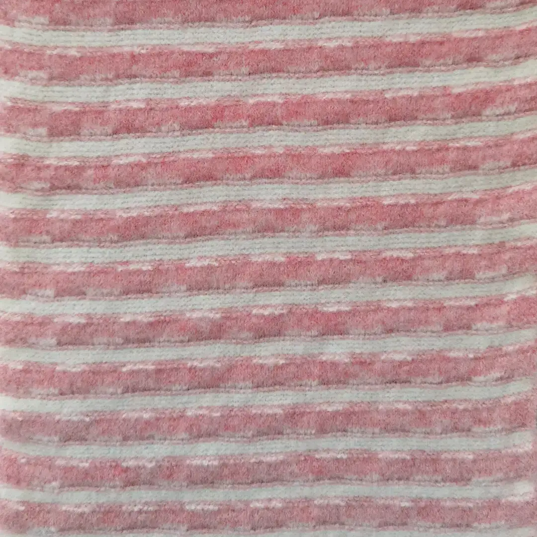 China Yarn for T-Shirt Mossy Yarn Fancy Yarn Polyester Polyamide Spandex RWS Wool Pink and white color buy from China wholesaler bulk order at wholesale price free worldwide shipping Alibaba