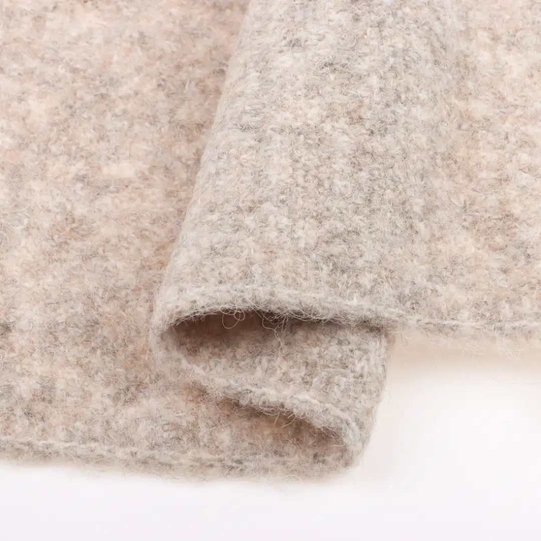 China Yarn for Shirt Half Sleeve Zipper (Sweater),Knitted Jacket (Sweater),Round Neck Pullover (Sweater) Mossy Yarn Fancy Yarn Polyester Acrylic Nylon Spandex CAMEL MELANGE color buy from China wholesaler bulk order at wholesale price free worldwide shipping Alibaba