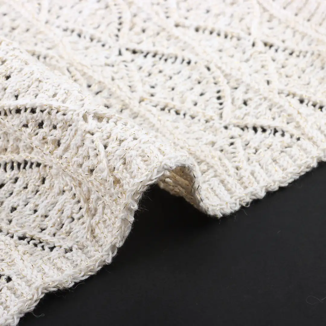 China Yarn for Open Cardigan (Sweater),Full-Zipper Cardigan (Sweater),Half-Zipper Cardigan (Sweater) Slub Yarn Fancy Yarn Cotton Polyester Lurex Beige color buy from China wholesaler bulk order at wholesale price free worldwide shipping Alibaba