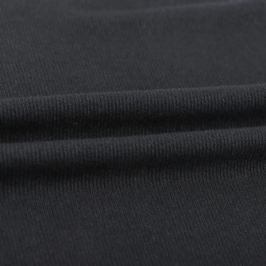 China Fabric for T-Shirt Rib Knit Fabric Rayon Polyester Elastane black color buy from China wholesaler bulk order at wholesale price free worldwide shipping Alibaba