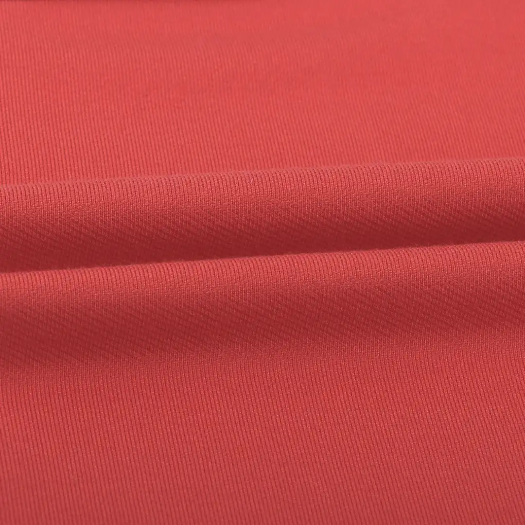 China Fabric for Overcoat French Terry Knit Fabric Polyester Cotton Elastane red color buy from China wholesaler bulk order at wholesale price free worldwide shipping Alibaba