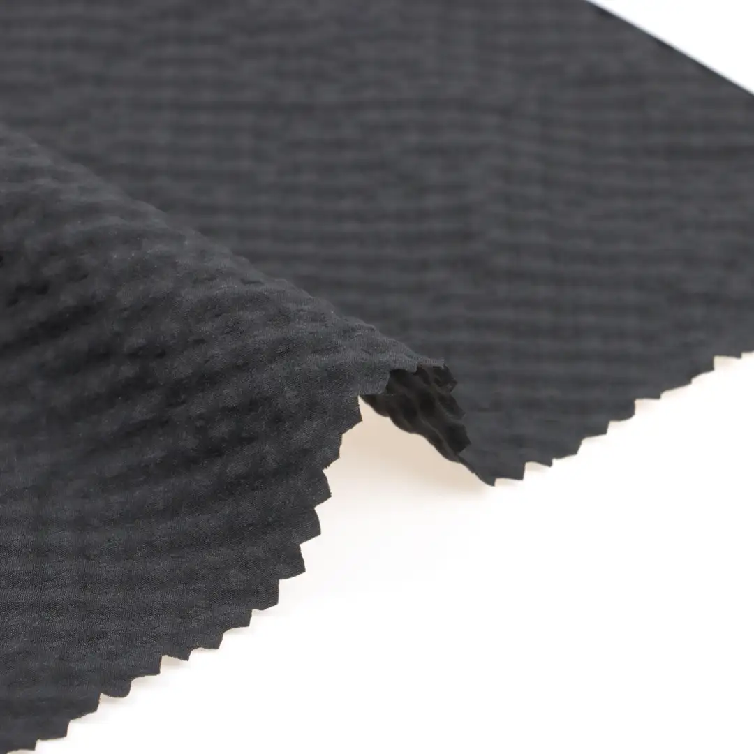 China Fabric for Blouse Polyester Seersucker Synthetic Woven Fabric Polyester black color buy from China wholesaler bulk order at wholesale price free worldwide shipping Alibaba