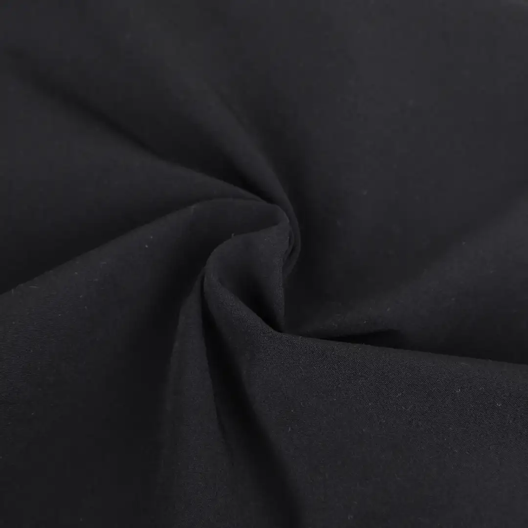 China Fabric for Shirt,Blazer,Blouse Polyester Peach Skin Microfiber Fabric Synthetic Woven Fabric Nylon Black color buy from China wholesaler bulk order at wholesale price free worldwide shipping Alibaba