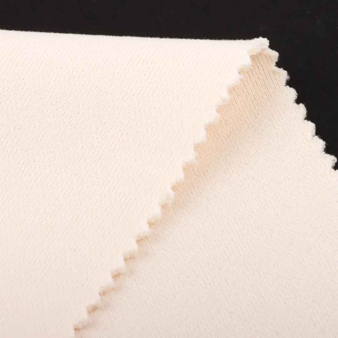 China Fabric for Blazer,Blouse Scuba Knit Fabric Polyester cream-coloured color buy from China wholesaler bulk order at wholesale price free worldwide shipping Alibaba