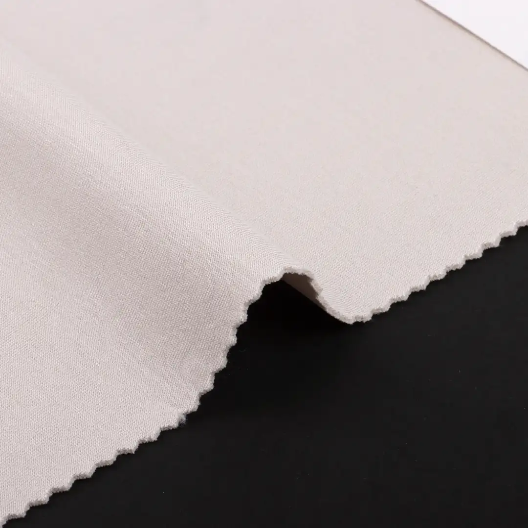 China Fabric for Blouse Scuba Knit Fabric Modal Polyester Elastane off-white color buy from China wholesaler bulk order at wholesale price free worldwide shipping Alibaba