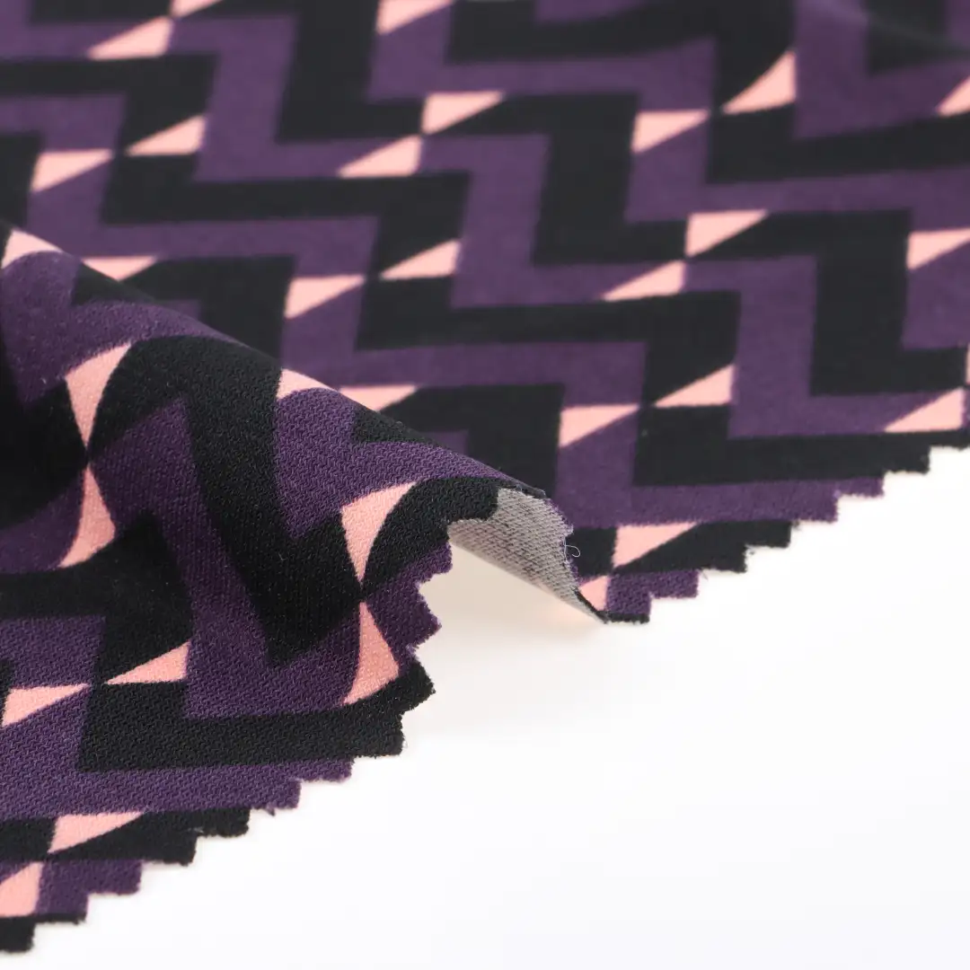 China Fabric for Blouse Single Jersey Knit Fabric Polyester Elastane Purplish black color buy from China wholesaler bulk order at wholesale price free worldwide shipping Alibaba